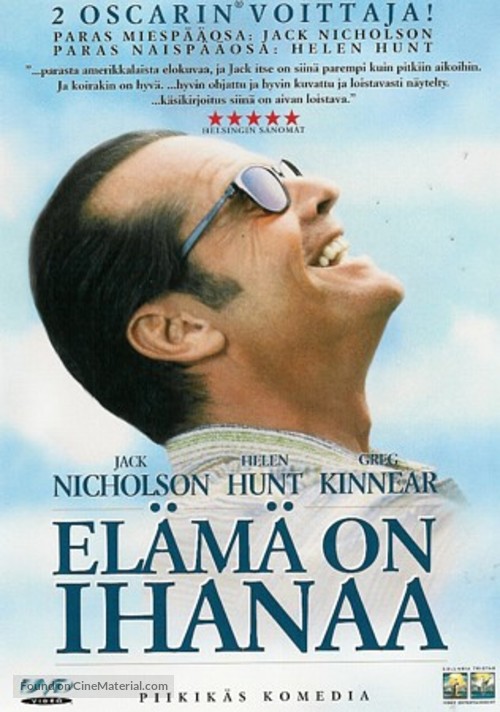 As Good As It Gets - Finnish DVD movie cover