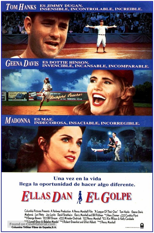A League of Their Own - Spanish Movie Poster
