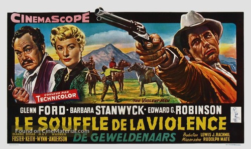 The Violent Men - Belgian Movie Poster