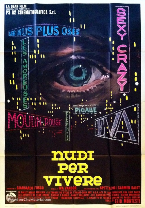 Nudi per vivere - Italian Movie Poster