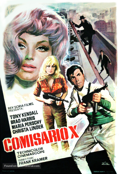 Kommissar X - Jagd auf Unbekannt - Spanish Movie Poster