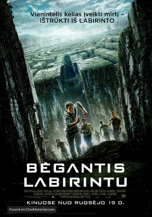 The Maze Runner - Lithuanian Movie Poster