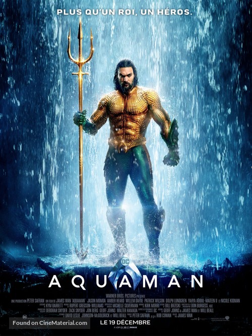 Aquaman - French Movie Poster