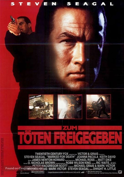 Marked For Death - German Movie Poster