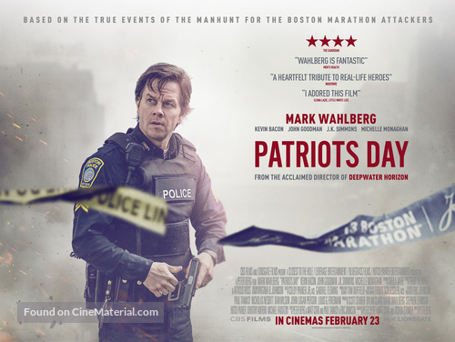 Patriots Day - British Movie Poster