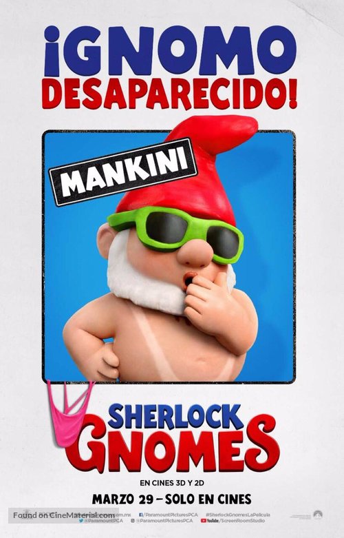 Sherlock Gnomes - Panamanian Movie Poster