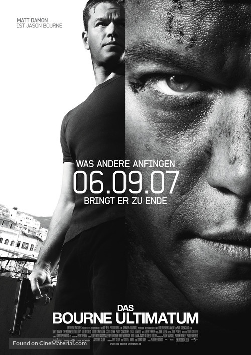The Bourne Ultimatum - German Movie Poster