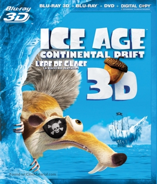 Ice Age: Continental Drift - Canadian Blu-Ray movie cover