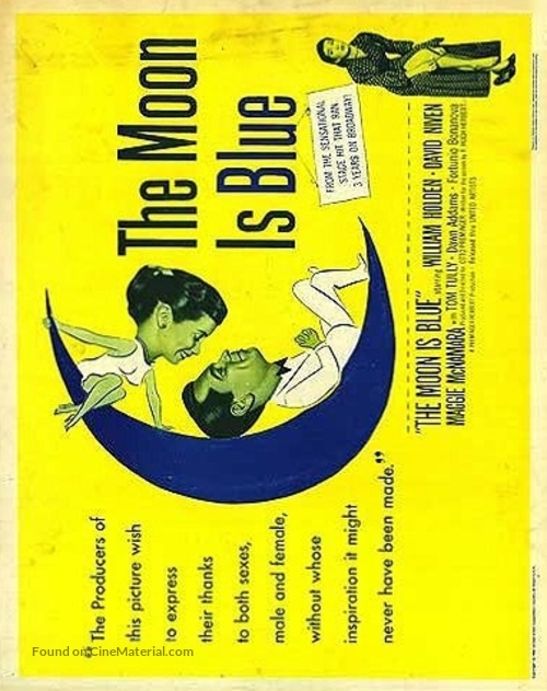 The Moon Is Blue - Movie Poster