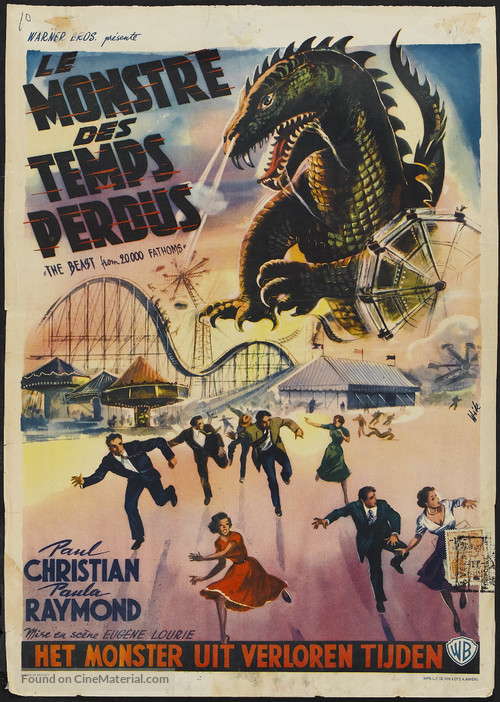 The Beast from 20,000 Fathoms - Belgian Movie Poster