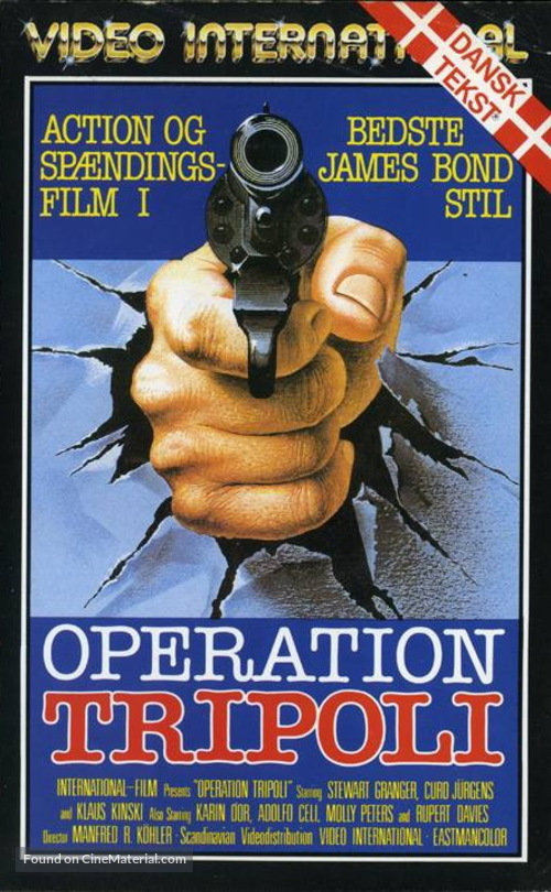 Das Geheimnis der gelben M&ouml;nche - Danish VHS movie cover