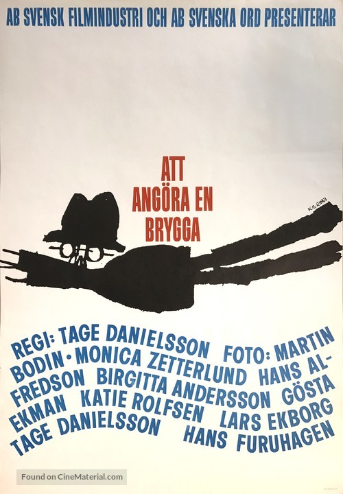 Att ang&ouml;ra en brygga - Swedish Movie Poster