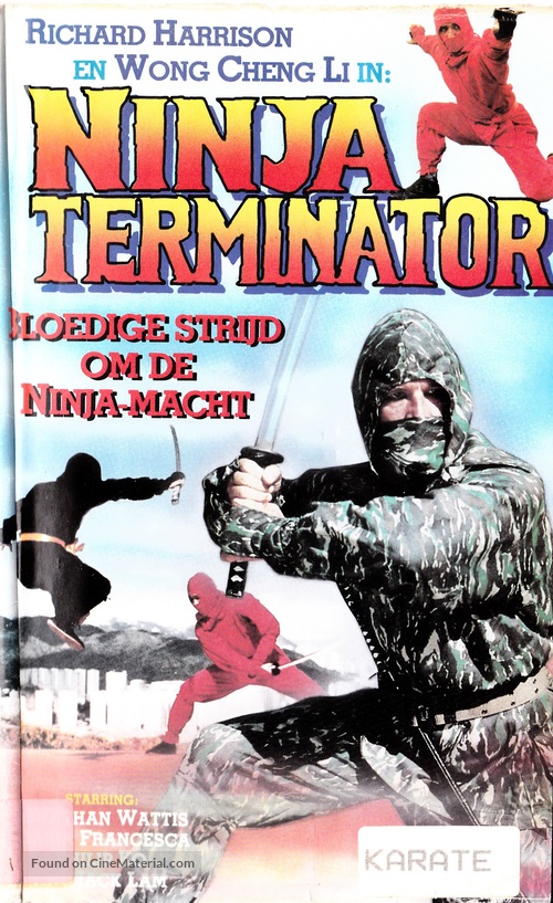 Ninja Terminator - Dutch Movie Cover