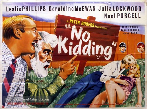 No Kidding - British Movie Poster