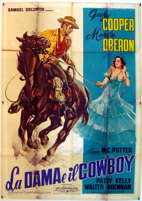 The Cowboy and the Lady - Italian Movie Poster