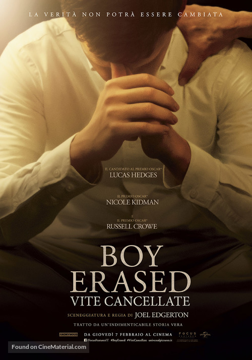 Boy Erased - Italian Movie Poster