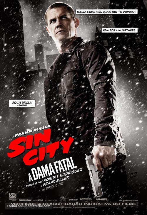 Sin City: A Dame to Kill For - Brazilian Movie Poster