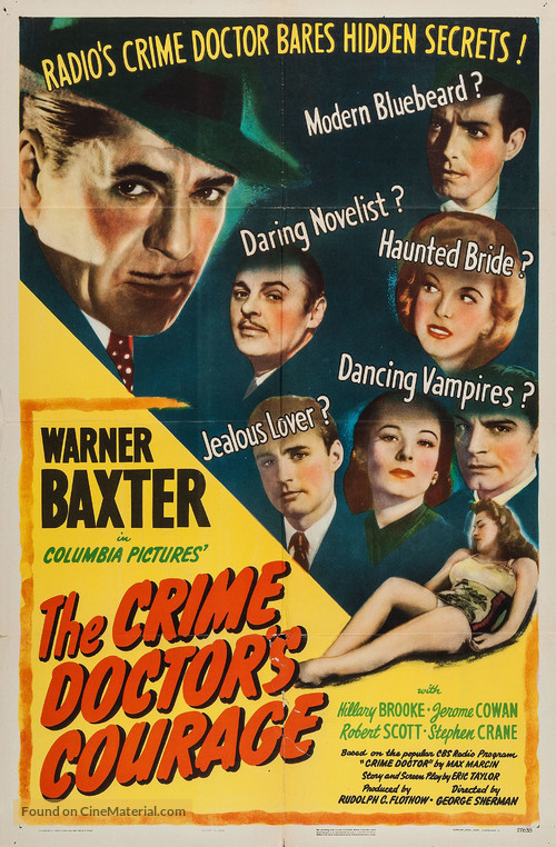 The Crime Doctor&#039;s Courage - Movie Poster