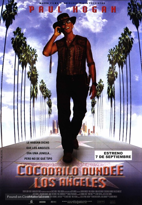 Crocodile Dundee in Los Angeles - Spanish Movie Poster