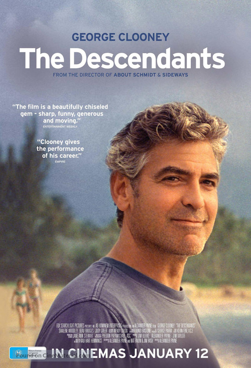 The Descendants - Australian Movie Poster