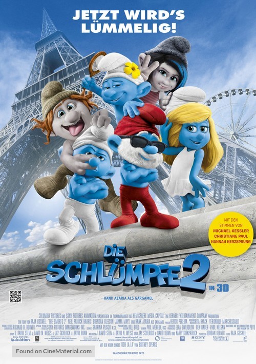 The Smurfs 2 - German Movie Poster