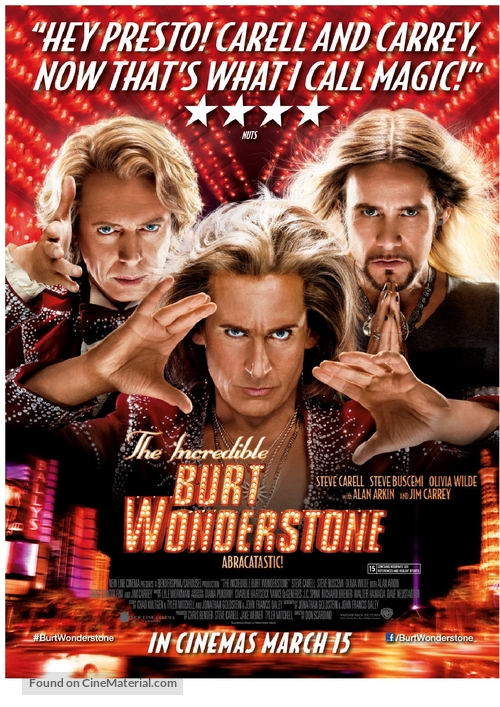 The Incredible Burt Wonderstone - British Movie Poster