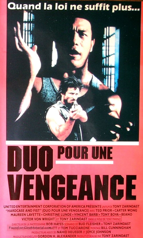 Hardcase and Fist - French VHS movie cover