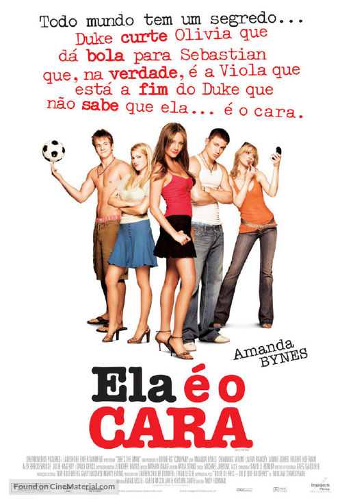 She&#039;s The Man - Brazilian Movie Poster