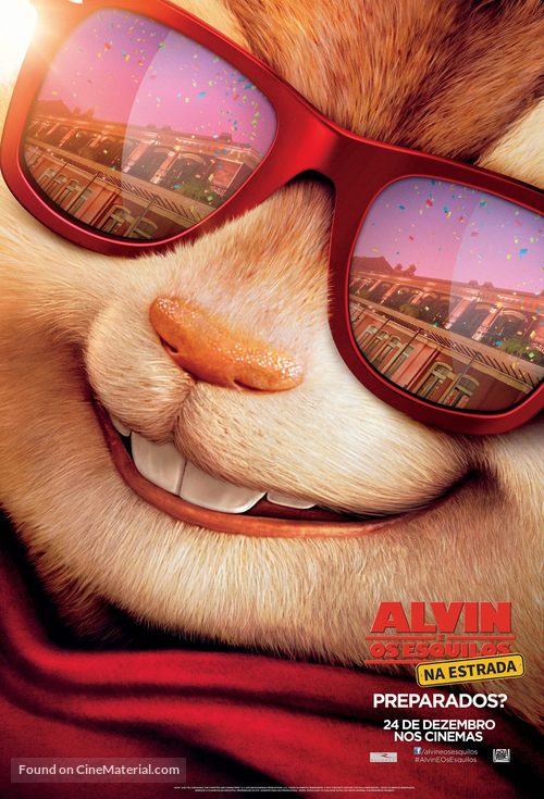 Alvin and the Chipmunks: The Road Chip - Brazilian Movie Poster