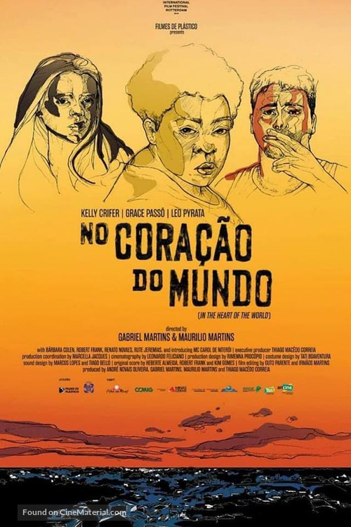 No cora&ccedil;&atilde;o do mundo - Brazilian Movie Poster