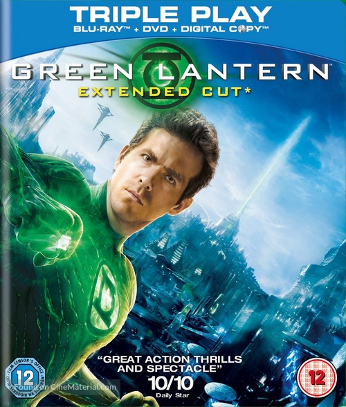 Green Lantern - British Blu-Ray movie cover