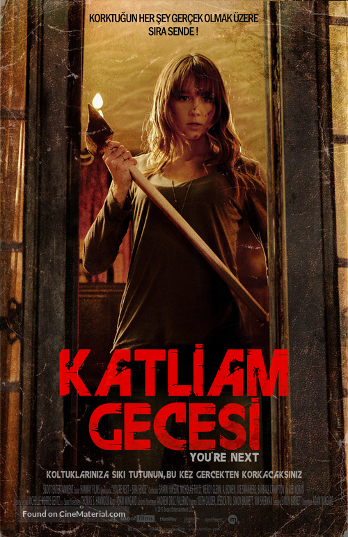 You&#039;re Next - Turkish Movie Poster