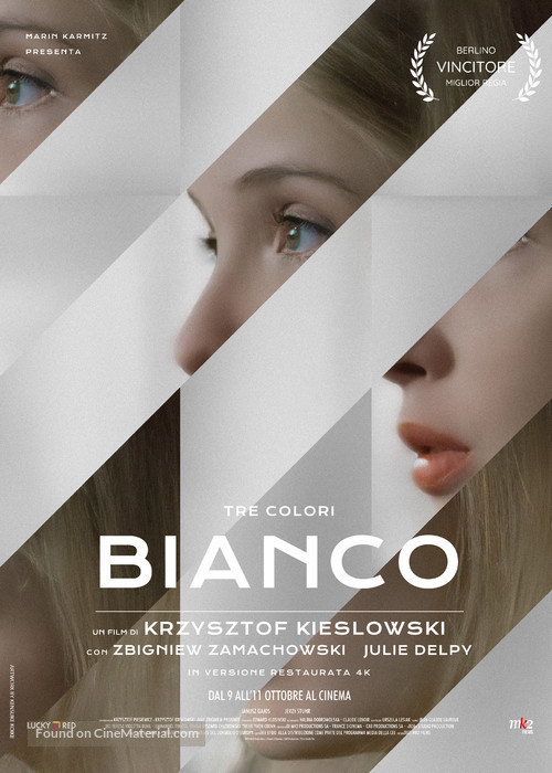 Trois couleurs: Blanc - Italian Movie Poster