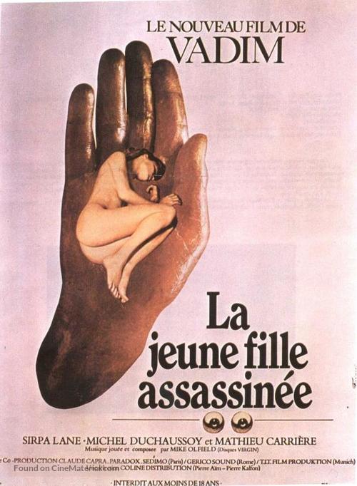 La jeune fille assassin&eacute;e - French Movie Poster