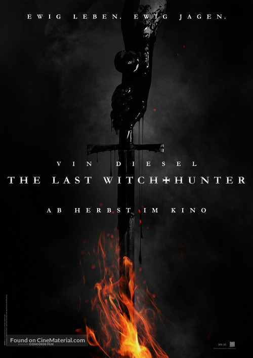 The Last Witch Hunter - German Movie Poster