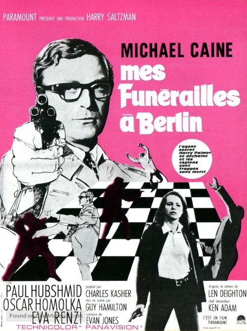 Funeral in Berlin - French Movie Poster