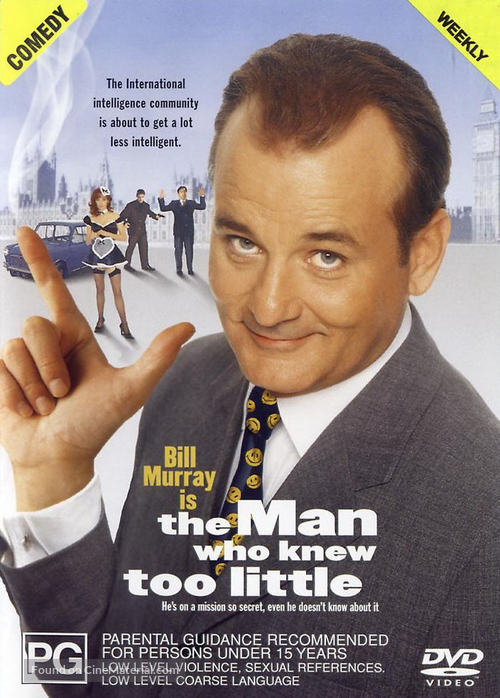 The Man Who Knew Too Little - Australian DVD movie cover