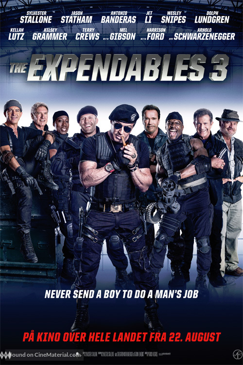 The Expendables 3 - Norwegian Movie Poster