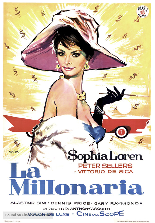 The Millionairess - Spanish Movie Poster