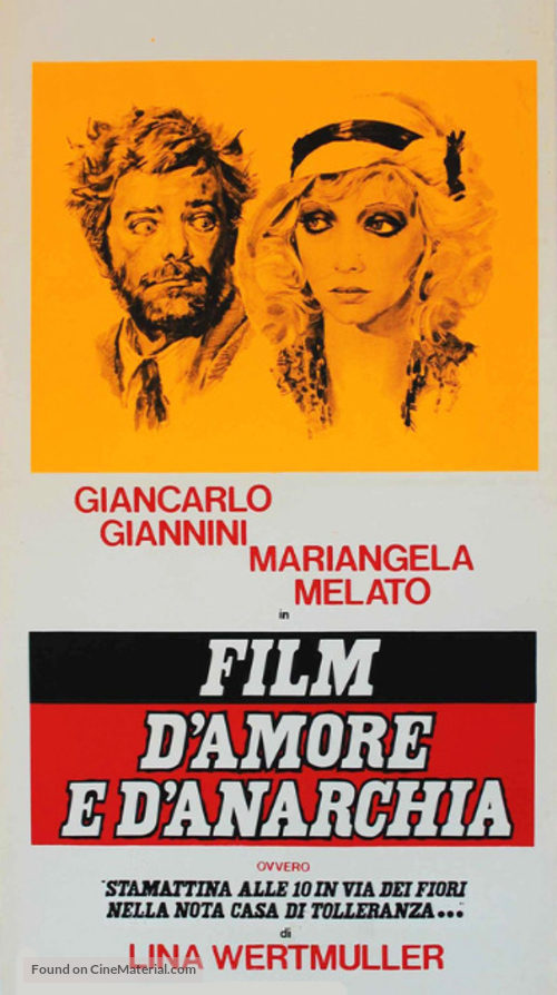 Film d&#039;amore e d&#039;anarchia, ovvero &#039;stamattina alle 10 in via dei Fiori nella nota casa di tolleranza...&#039; - Italian Movie Poster