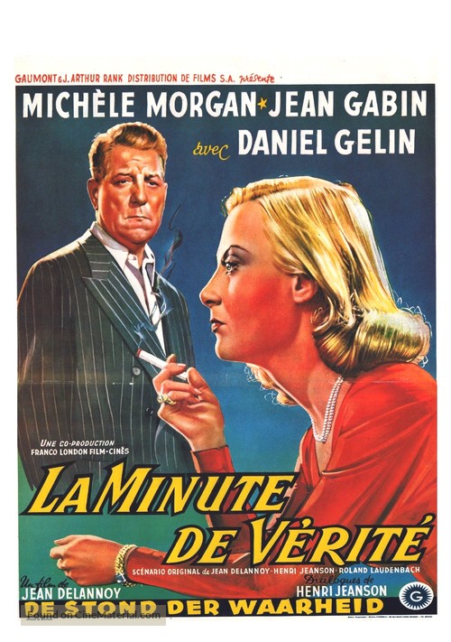 La minute de v&eacute;rit&eacute; - Belgian Movie Poster