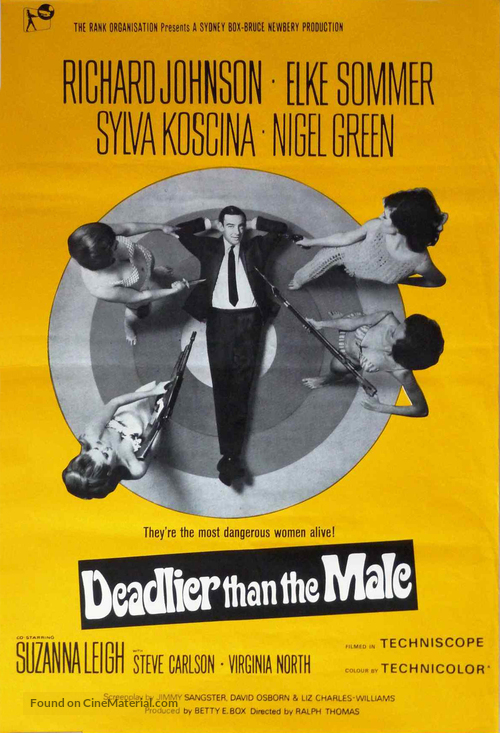 Deadlier Than the Male - British Movie Poster