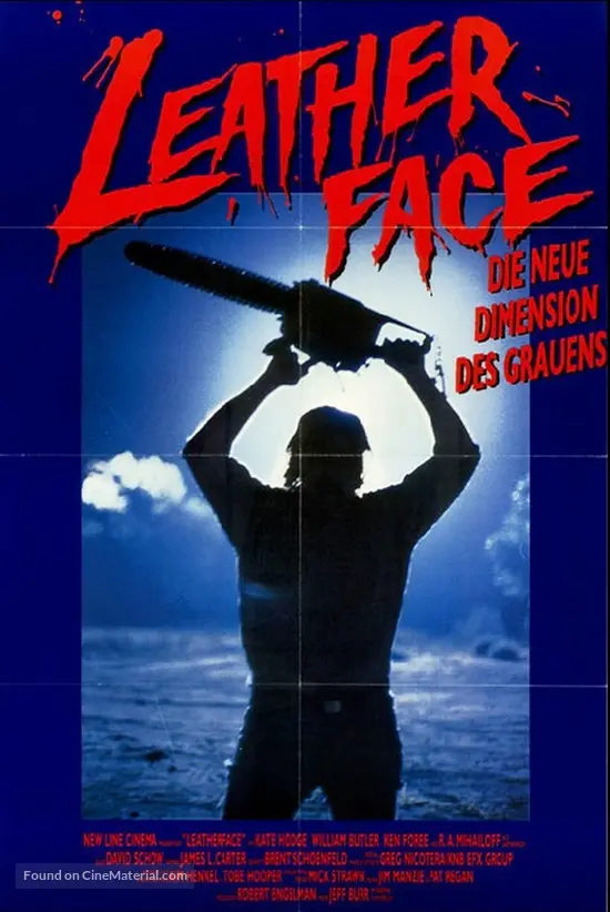 Leatherface: Texas Chainsaw Massacre III - German Movie Poster