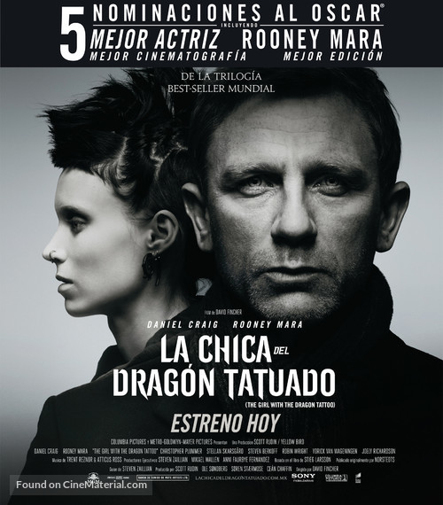 The Girl with the Dragon Tattoo - Peruvian Movie Poster