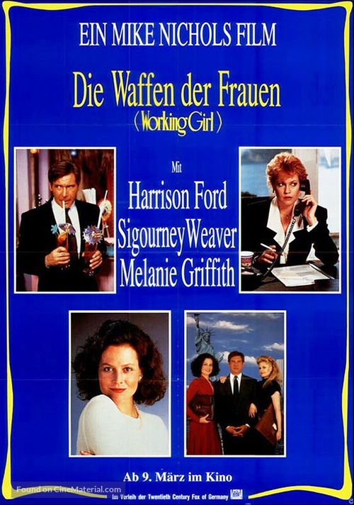 Working Girl - German Movie Poster