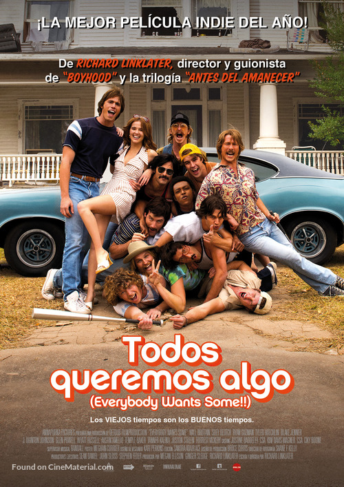 Everybody Wants Some - Spanish Movie Poster