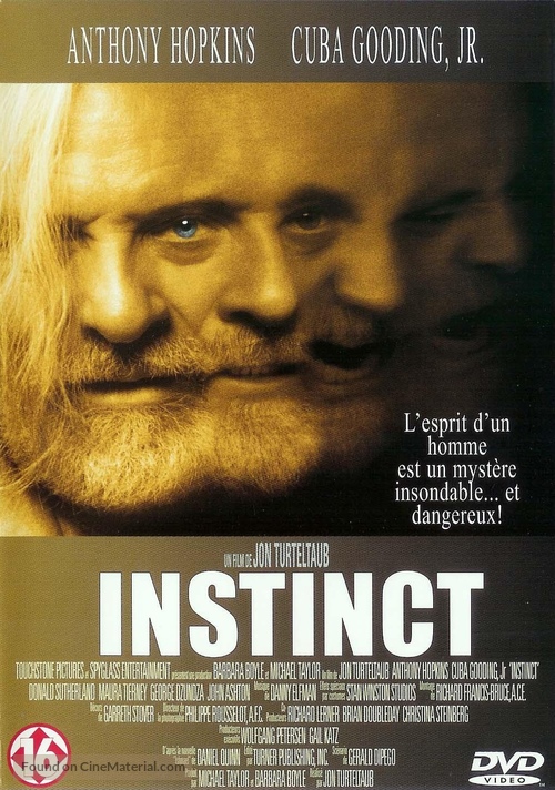 Instinct - Belgian DVD movie cover