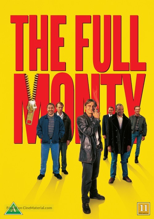 The Full Monty - Danish DVD movie cover