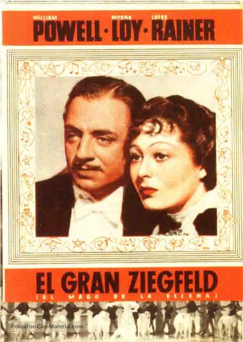 The Great Ziegfeld - Spanish Movie Poster