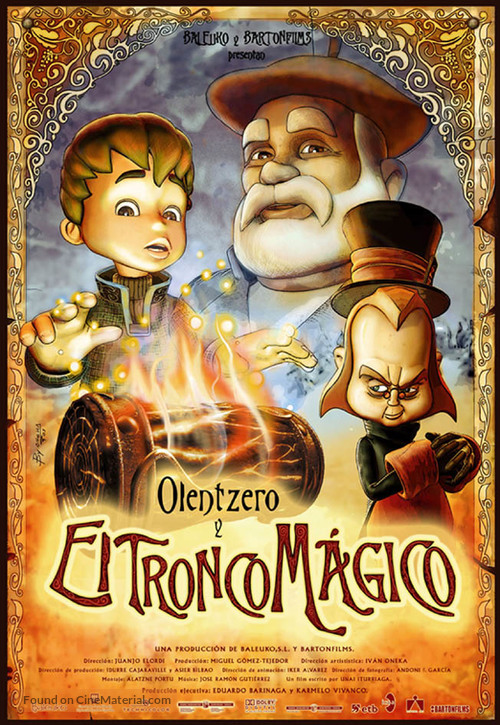 Olentzero y el tronco m&aacute;gico - Spanish Movie Poster